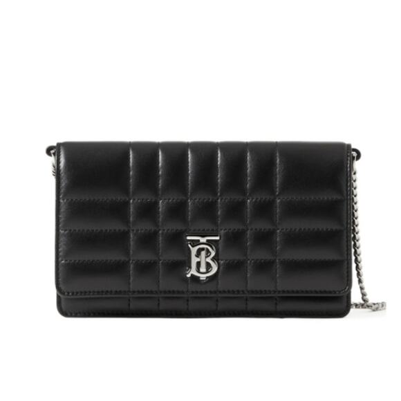 Burberry Mini Lola Clutch Quilted Leather Crossbody Shoulder Bag - Picture 1 of 4